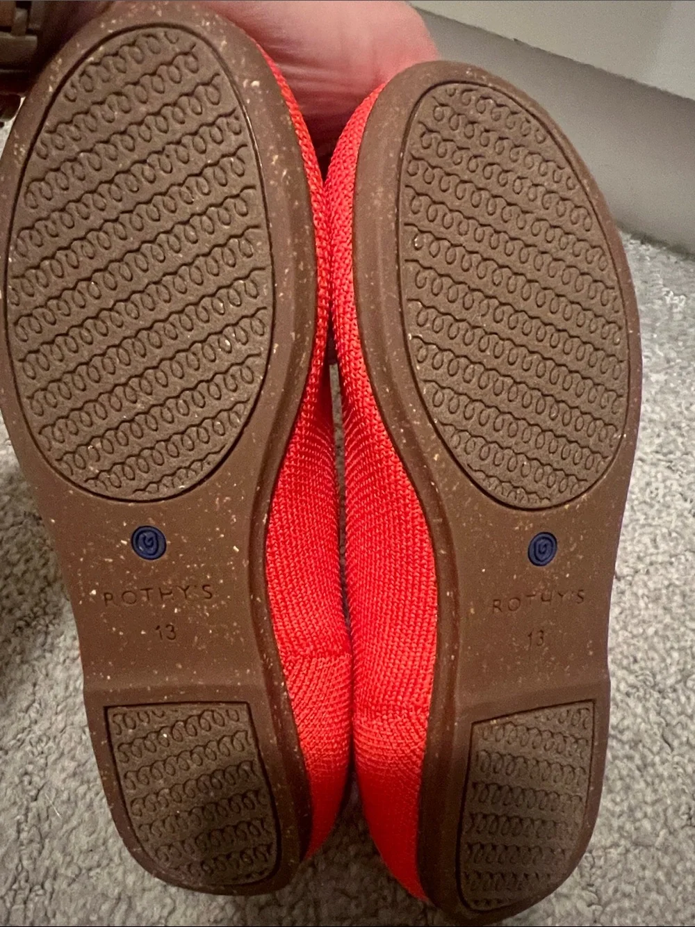 NWOT. Kids Red Mary Jane Ballet Flats. Size 13